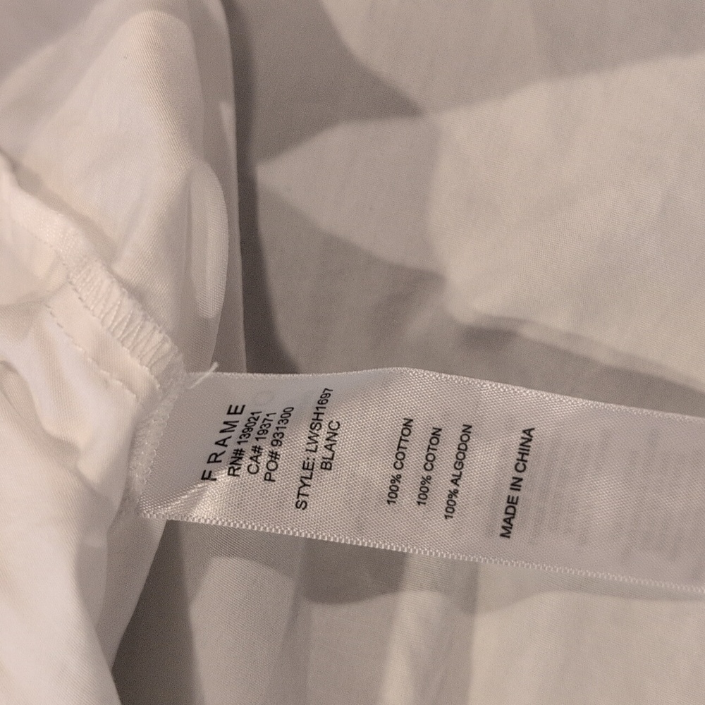 Frame Ruched Cali Popover Blouse - Picture 8 of 10